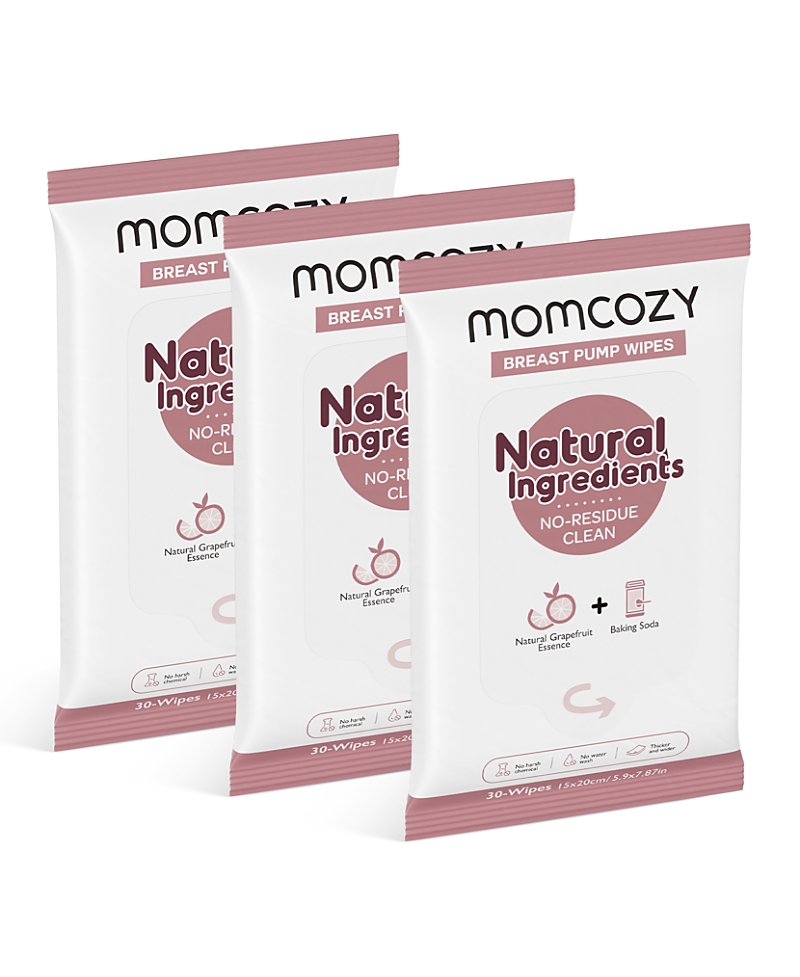 Momcozy Natural Breast Pump Wipes, 30 Count