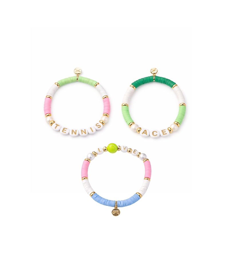 Bits & Bows Women's Tennis Lovers Bracelet Set