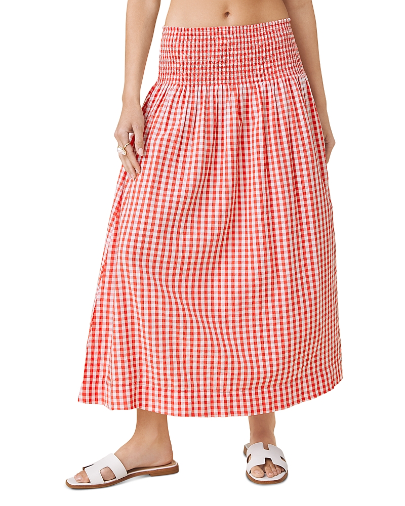 Splendid Gigi Gingham Midi Skirt