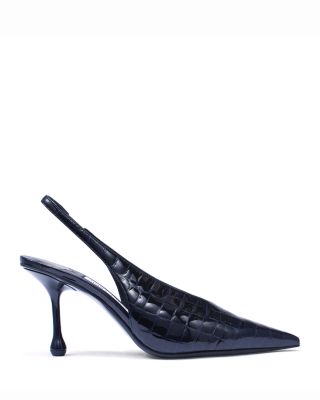 Jimmy Choo Women's Isa 80 Embossed Leather Slingback Pumps