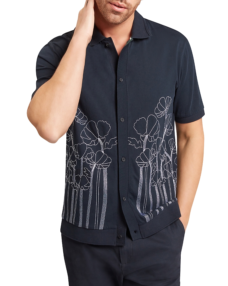 Ted Baker Actton Embroidered Floral Shirt
