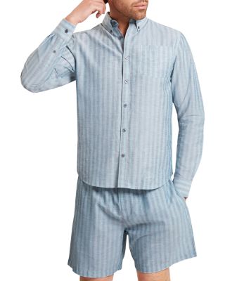 Andersen Linen Blend Stripe Shirt