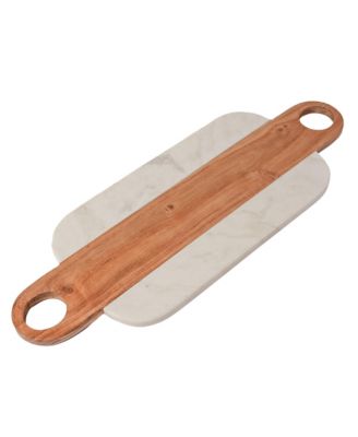  Marble Serving Board with Hole Handles