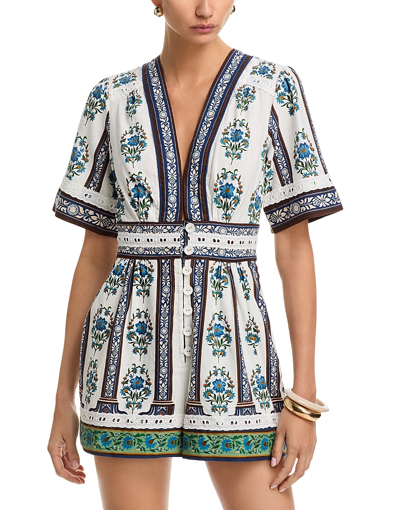 Farm Rio Manoela Off White Romper