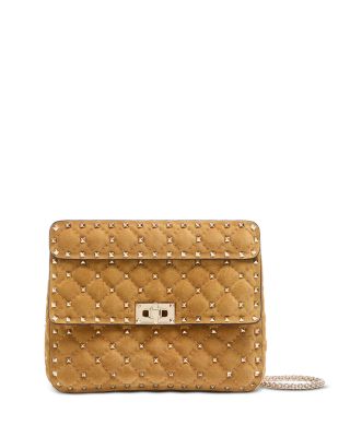 Medium Quilted Suede Shoulder Bag 