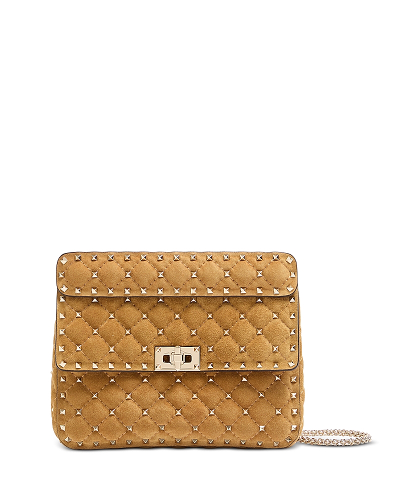 Valentino Garavani Medium Quilted Suede Shoulder Bag