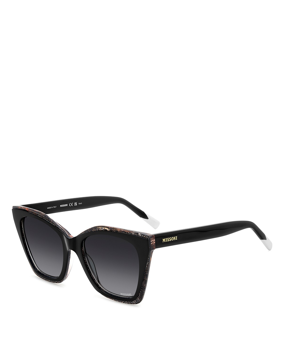 Missoni Rectangular Sunglasses, 54mm in Black