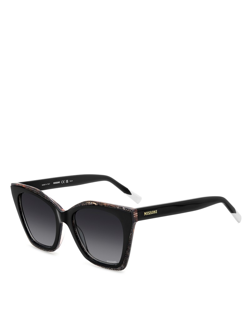 Missoni Rectangular Sunglasses, 54mm in Black