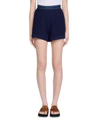 High Waisted Crochet Shorts
