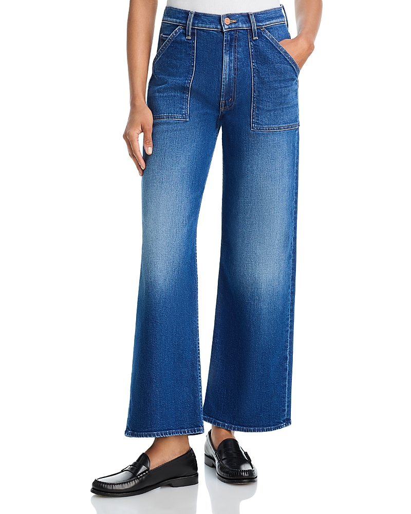 Mother Lil Patch Maven Sneak High Rise Jeans in Spare Me the Drama