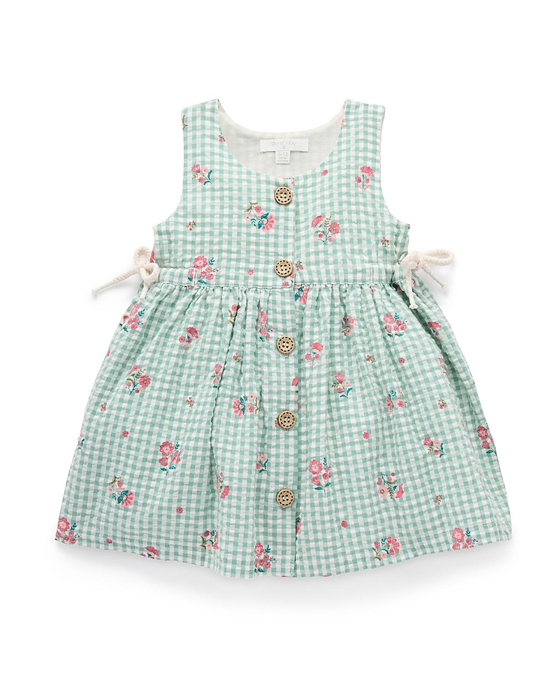 Purebaby Girls' Gingham Pinnie - Baby, Little Kid