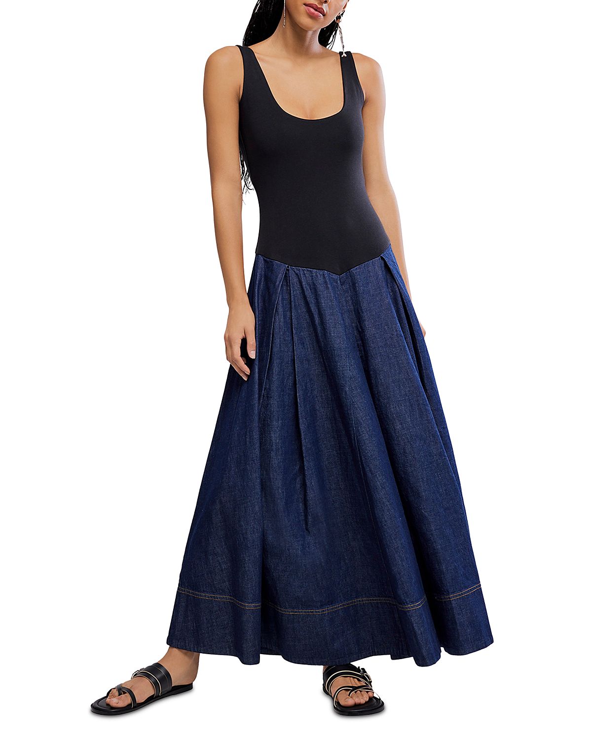 Free People Elio Scoop Neck Dress