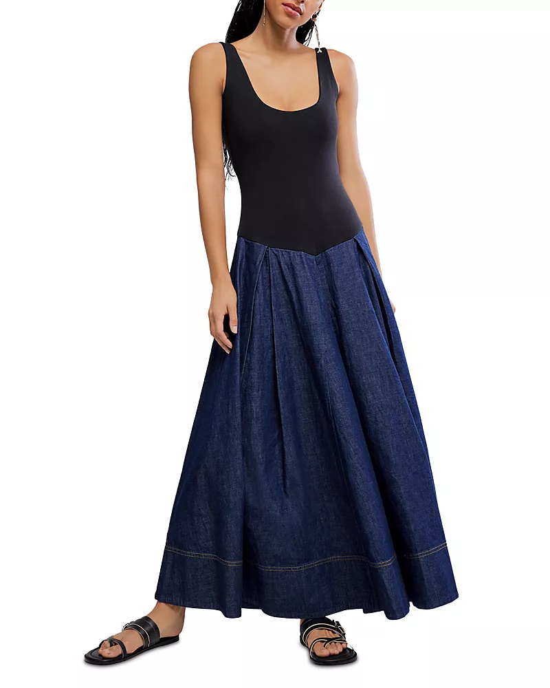 Free People Elio Scoop Neck Dress