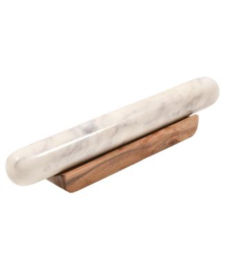  Marble Rolling Pin on Wood Base