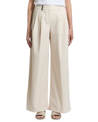 Double Pleated Wide Leg Pants
