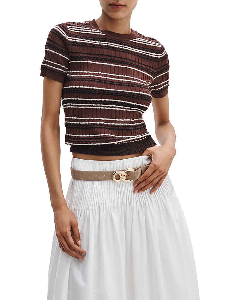 rag & bone Karina Stripe Short Sleeve Sweater