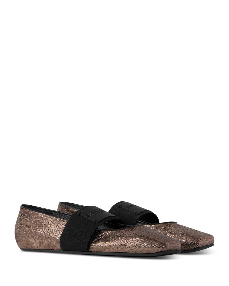 Givenchy Women's Tonal Ballet Flats in Golden