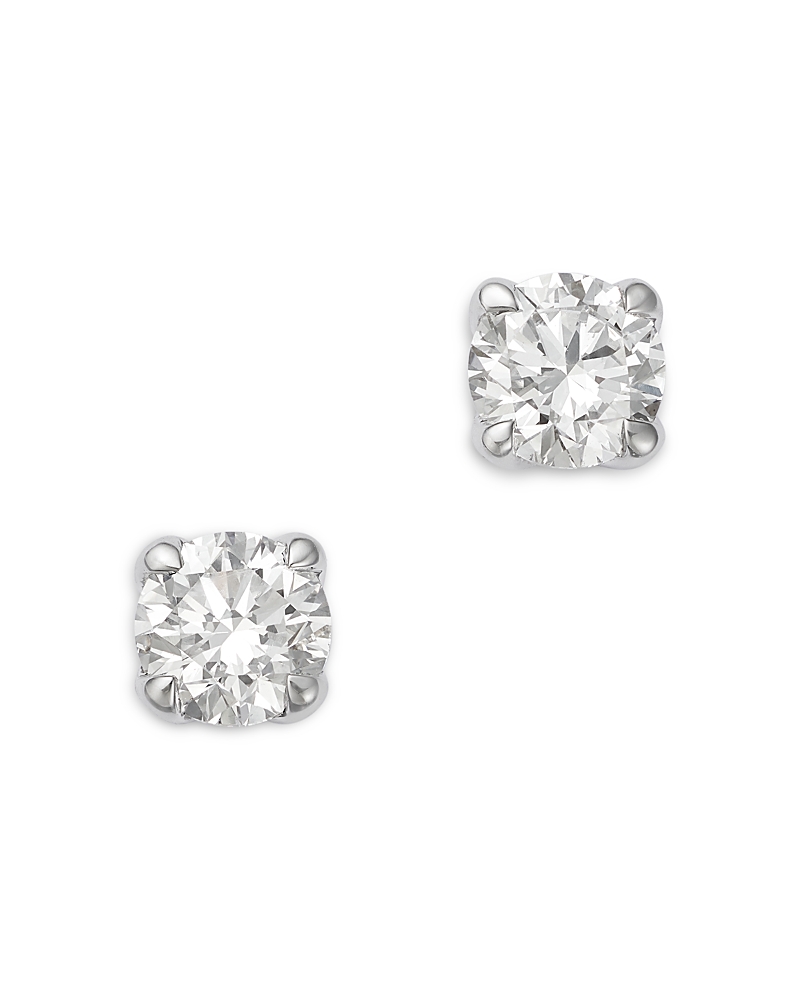 Bloomingdale's Fine Collection Certified Lab Grown Diamond Stud Earrings in 18K White Gold, 1.0 tcw