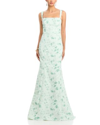 Amsale Ida Printed Dress