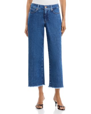 Teresa High Rise Wide Leg Ankle Jeans in Salton
