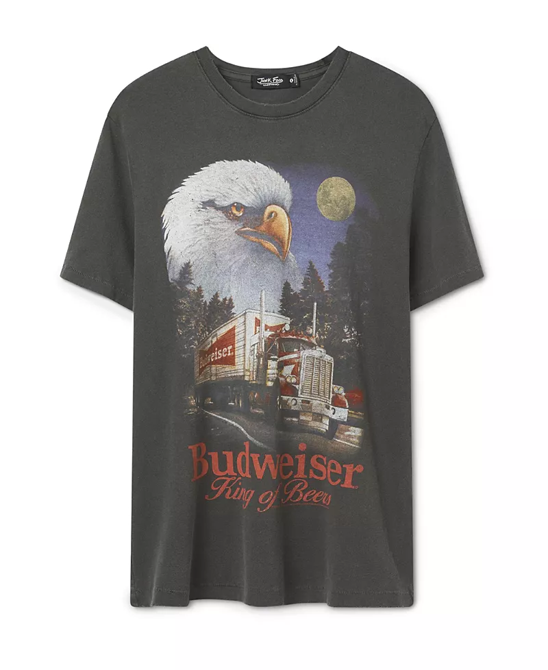 Junk Food Clothing Unisex Budweiser Semi Truck Vintage Tee