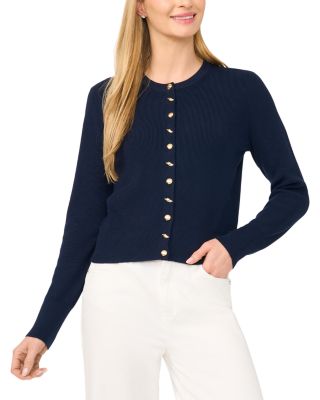 Crewneck Cardigan Sweater