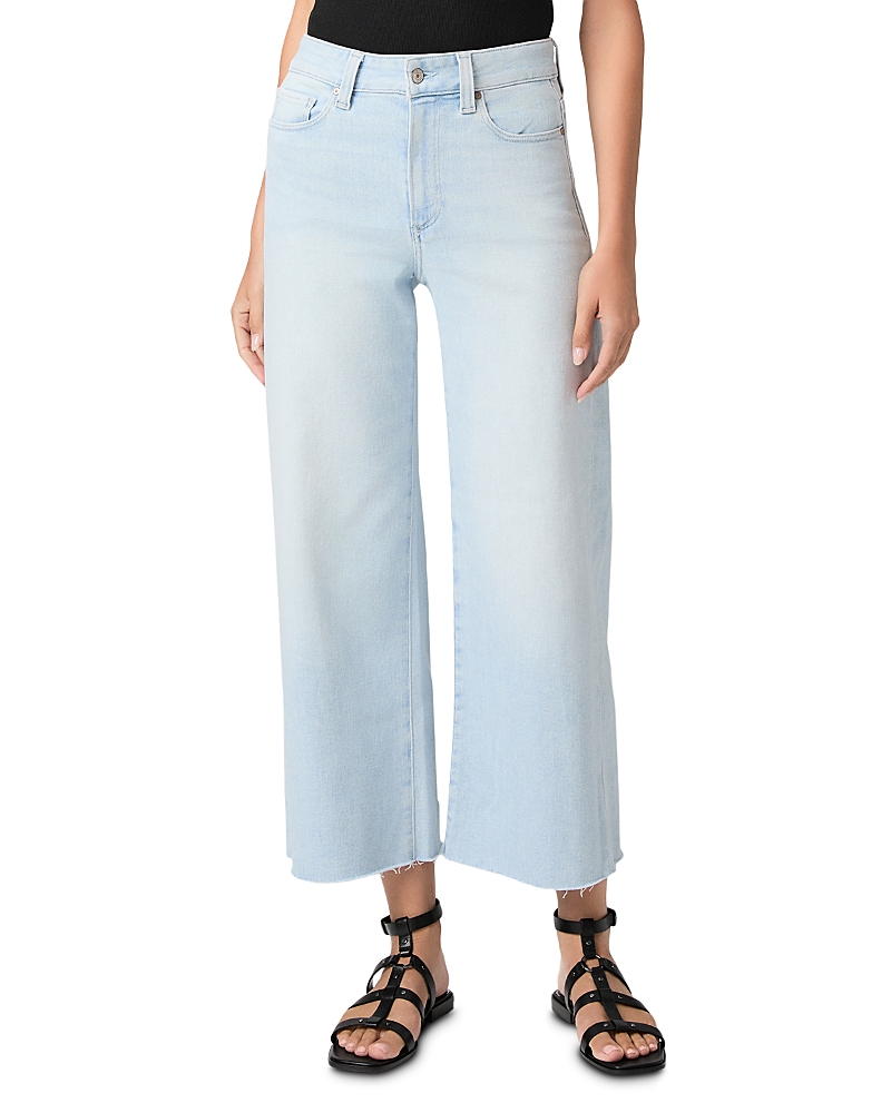 Paige Anessa High Rise Ankle Wide Leg Jeans in Motif