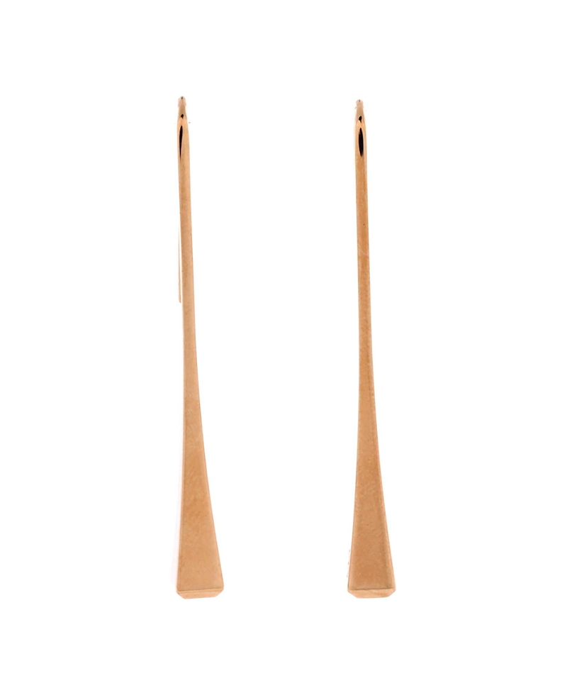 Pre-Owned HERMES Clou de Forge Drop Earrings 18K Rose Gold