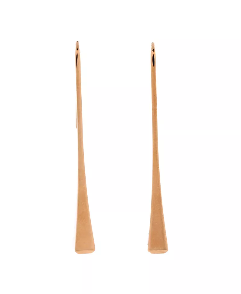 Pre-Owned HERMES Clou de Forge Drop Earrings 18K Rose Gold