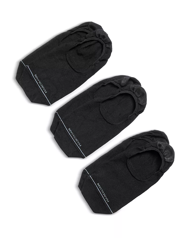 Marcoliani Milano Invisible Touch No Show Socks, Pack of 3