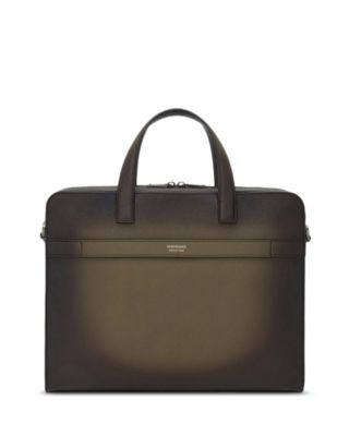 Gancini Leather Briefcase