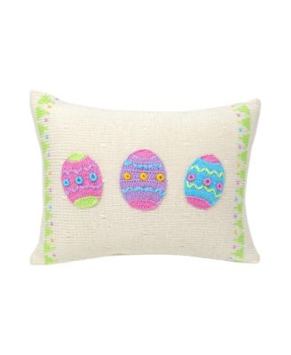  Knit Cotton Easter Egg 8x11" Pillow