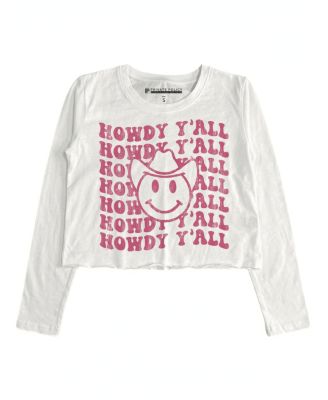 Girls' Howdy Yall Long Sleeve Tee - Big Kid