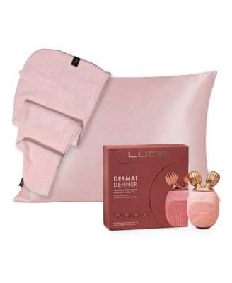  Dream Clean Facial Brush, Roller, Satin Pillowcase & Head Wrap Bundle