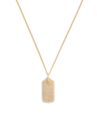 Signature Hangtag Pendant Necklace, 16-18"