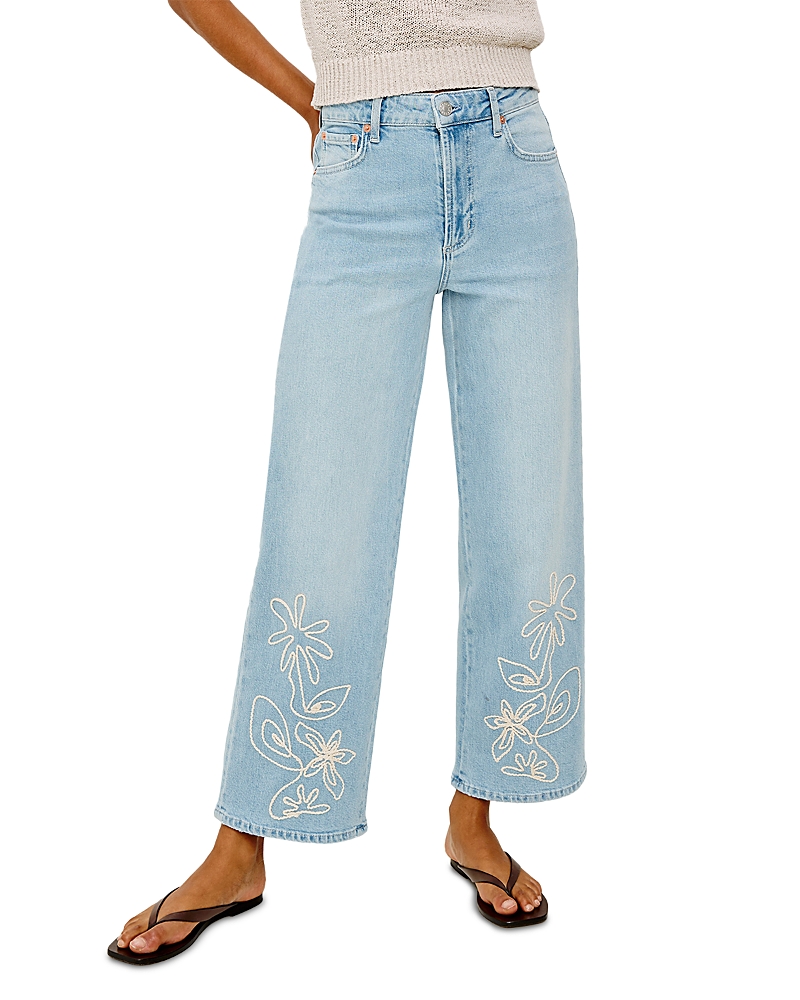Rails Getty High Rise Ankle Wide Leg Jeans in Lelani Embroidered