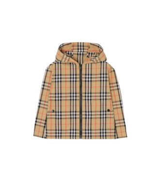 Boys' Check Nylon Hooded Jacket - Little Kid, Big Kid