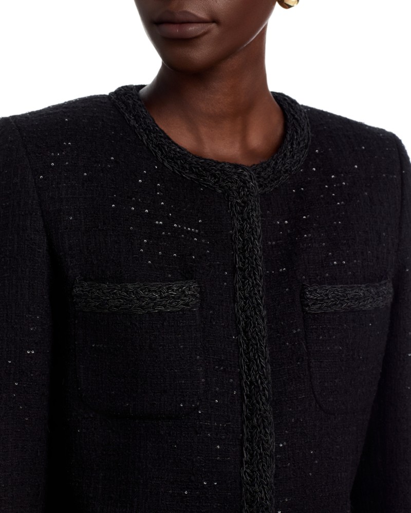 Fabiana Filippi Knit Trim Sequin Blazer by Bloomingdale's