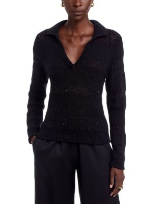 V Neck Polo Top