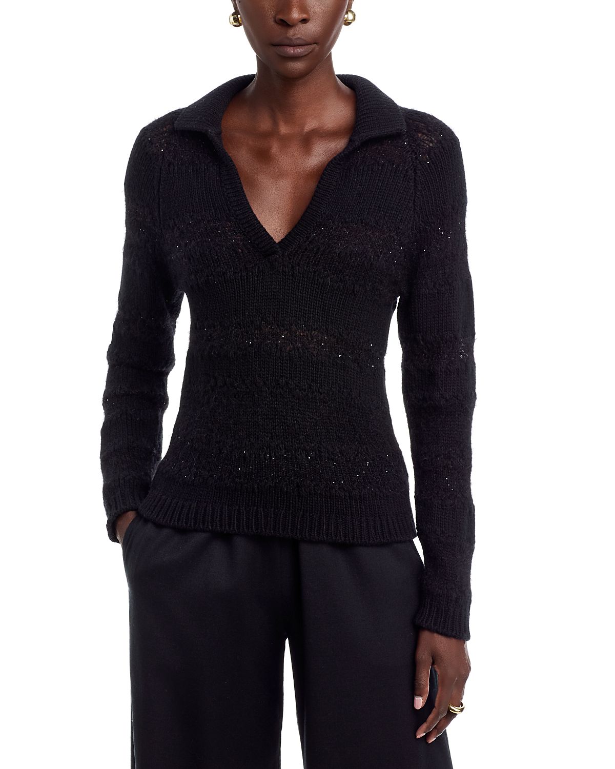 Fabiana Filippi V Neck Polo Top