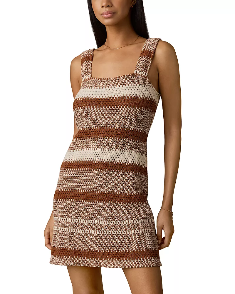 Faherty Seacoast Crochet Sleeveless Dress