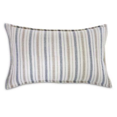 Naples Linen Striped Decorative Pillow, 14" x 24"