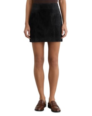 Vida Suede Patch Pocket Mini Skirt 