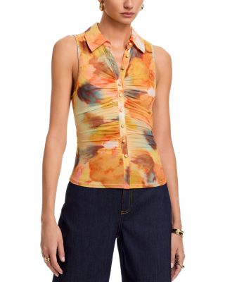 Watercolor Floral Sorrel Top