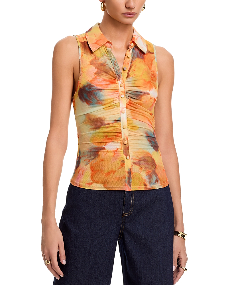 Cinq a Sept Watercolor Floral Sorrel Top