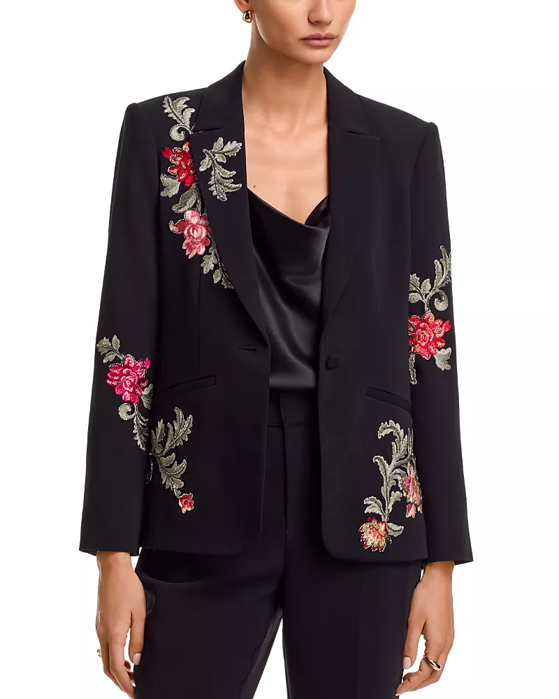 Cinq a Sept Rococo Embroidered Karlie Blazer