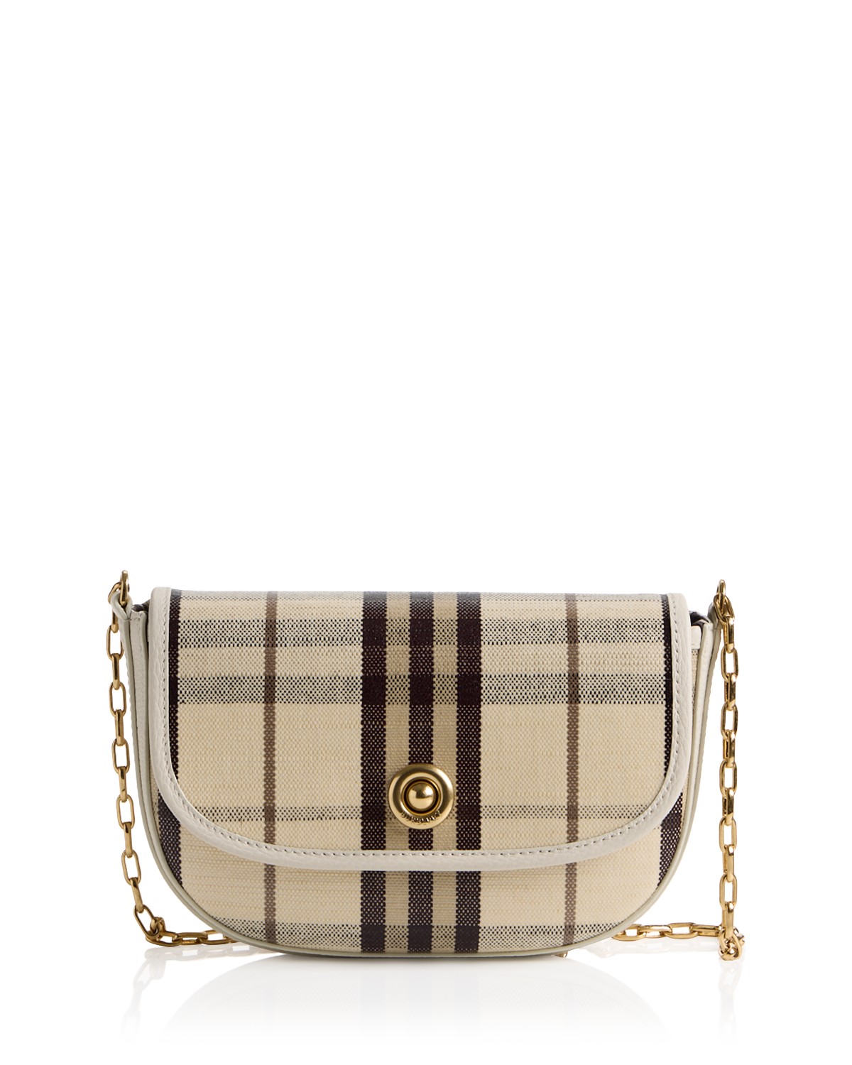 Pink Leather Soho Round Chain Crossbody Mini