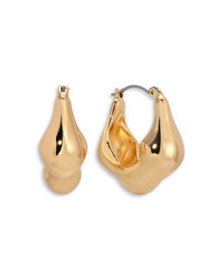 Molten Metal Hoop Earrings