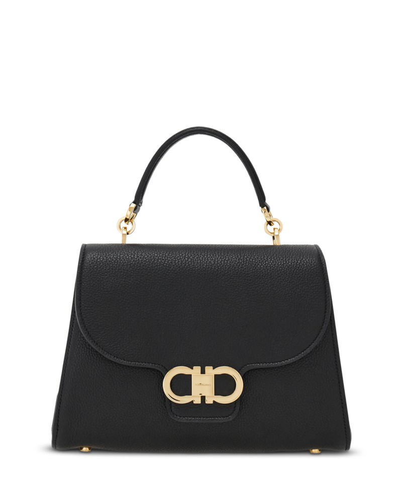 FERRAGAMO Double Gancino Small Leather Top Handle Bag by Bloomingdale's