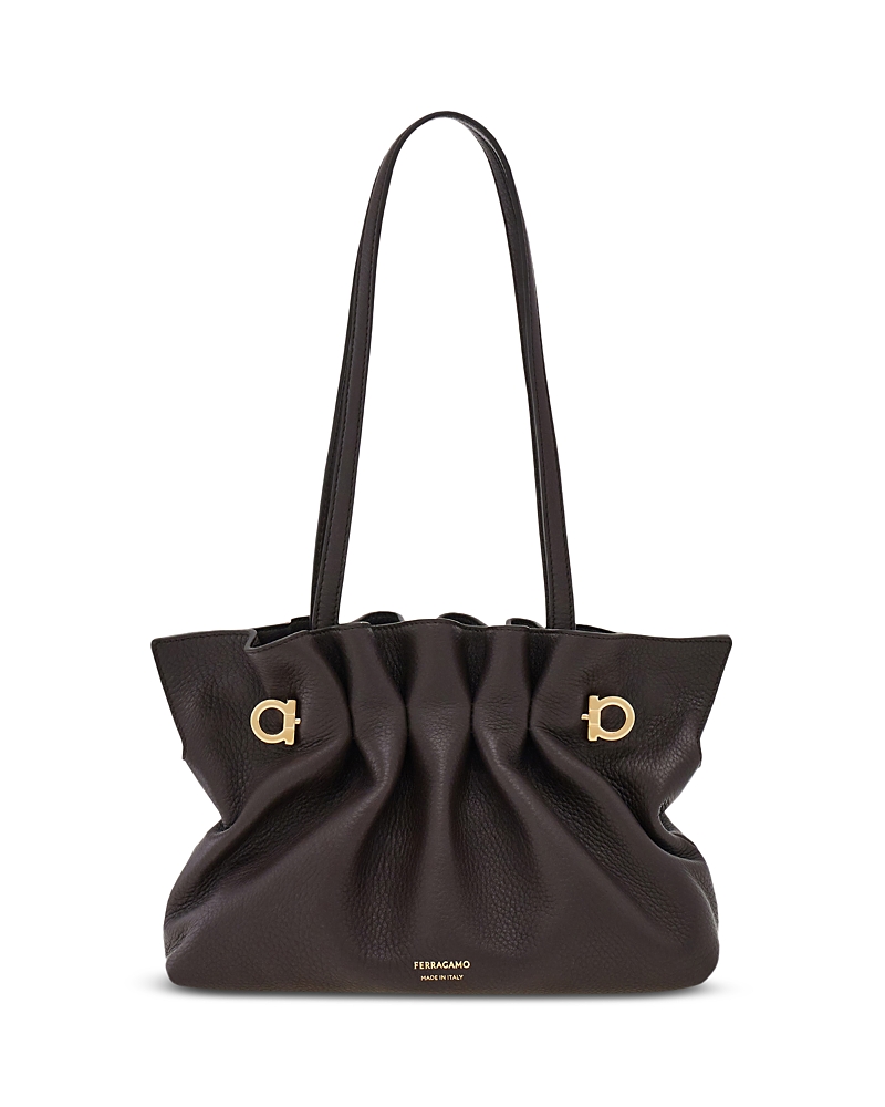Ferragamo Soft Nappa Leather Shoulder Bag